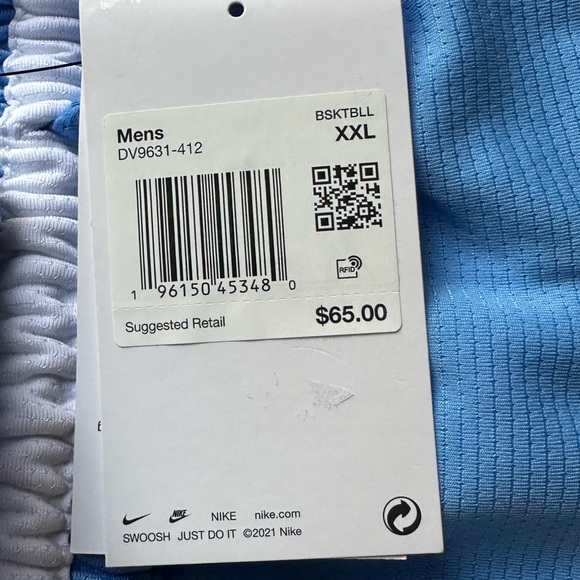 Nike Baby Blue Loose Fit Above Knee Length Mens Sz XXL - Picture 8 of 10